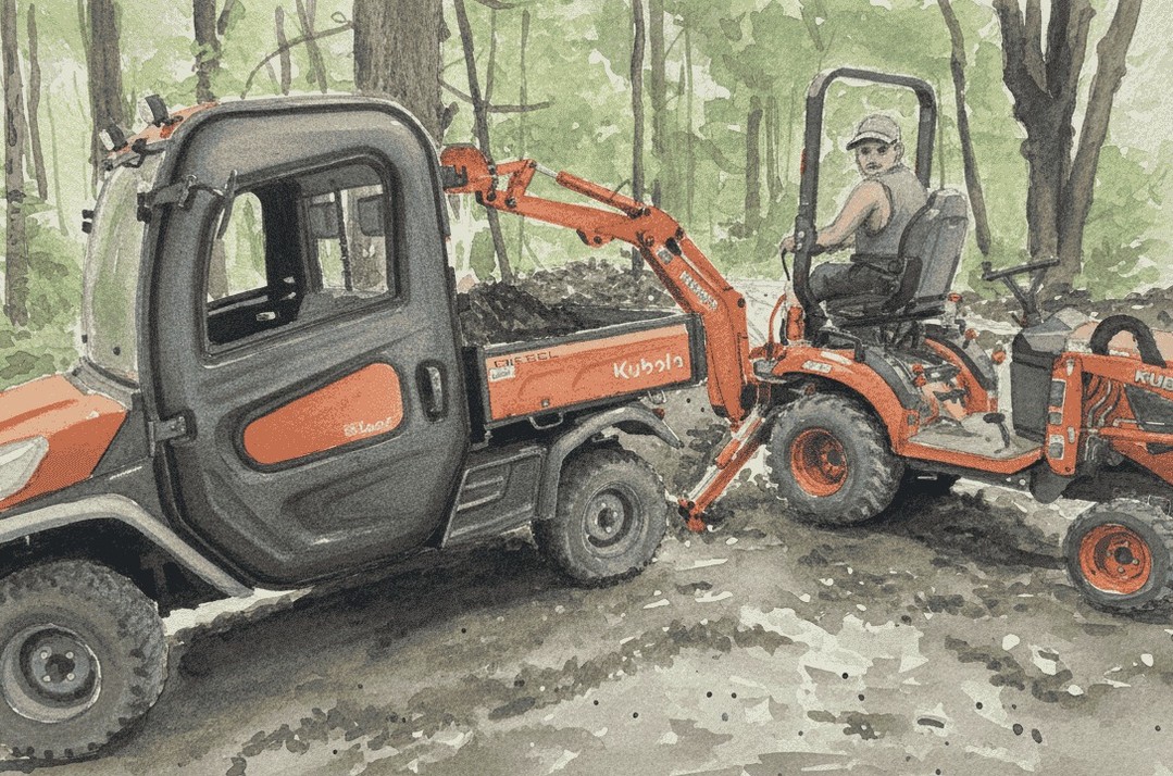 The tractor solved one problem. Then the next one showed up. Most deliveries could only make it to the edge of the property. From there, we…