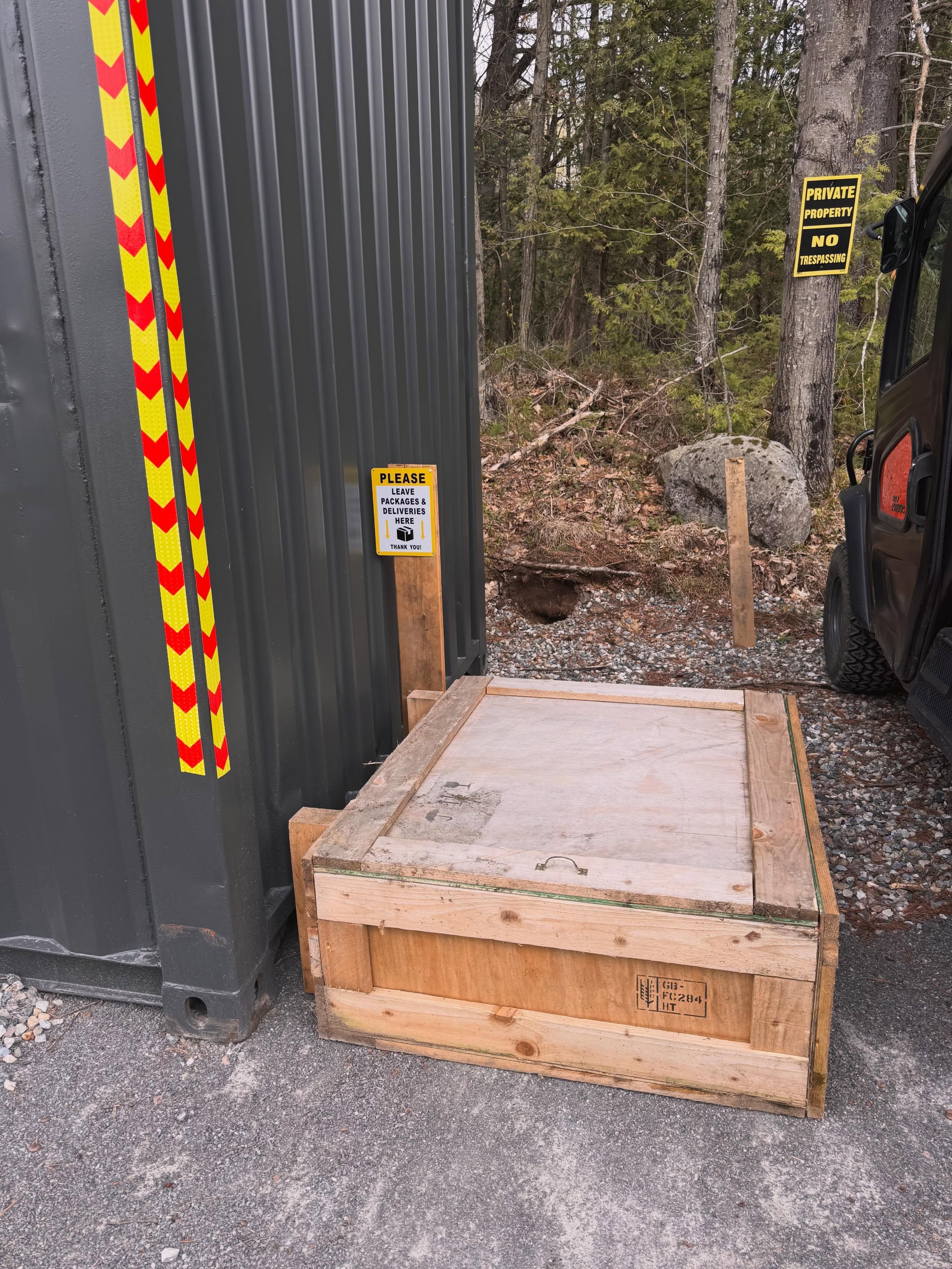Receiving deliveries in a rural property takes some effort! We can’t expect a delivery driver to come all the way into the property, so we u…