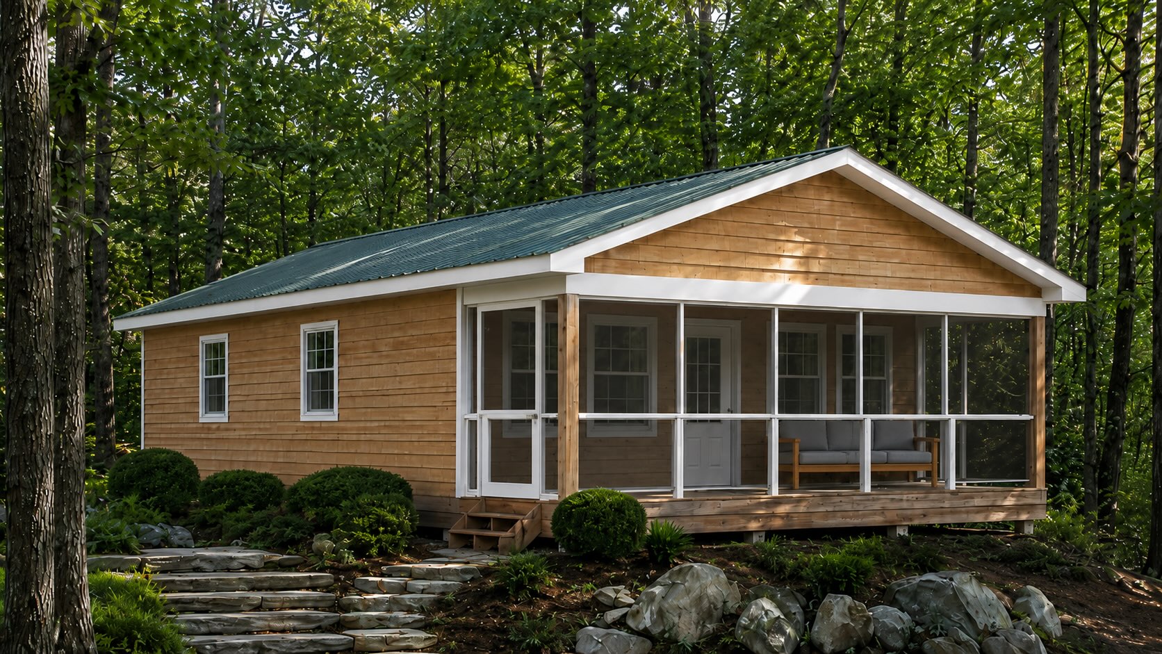 I had a photorealistic render made of what the house should look like when it’s done. We’ve chosen classic Canadian cedar for the siding, gr…