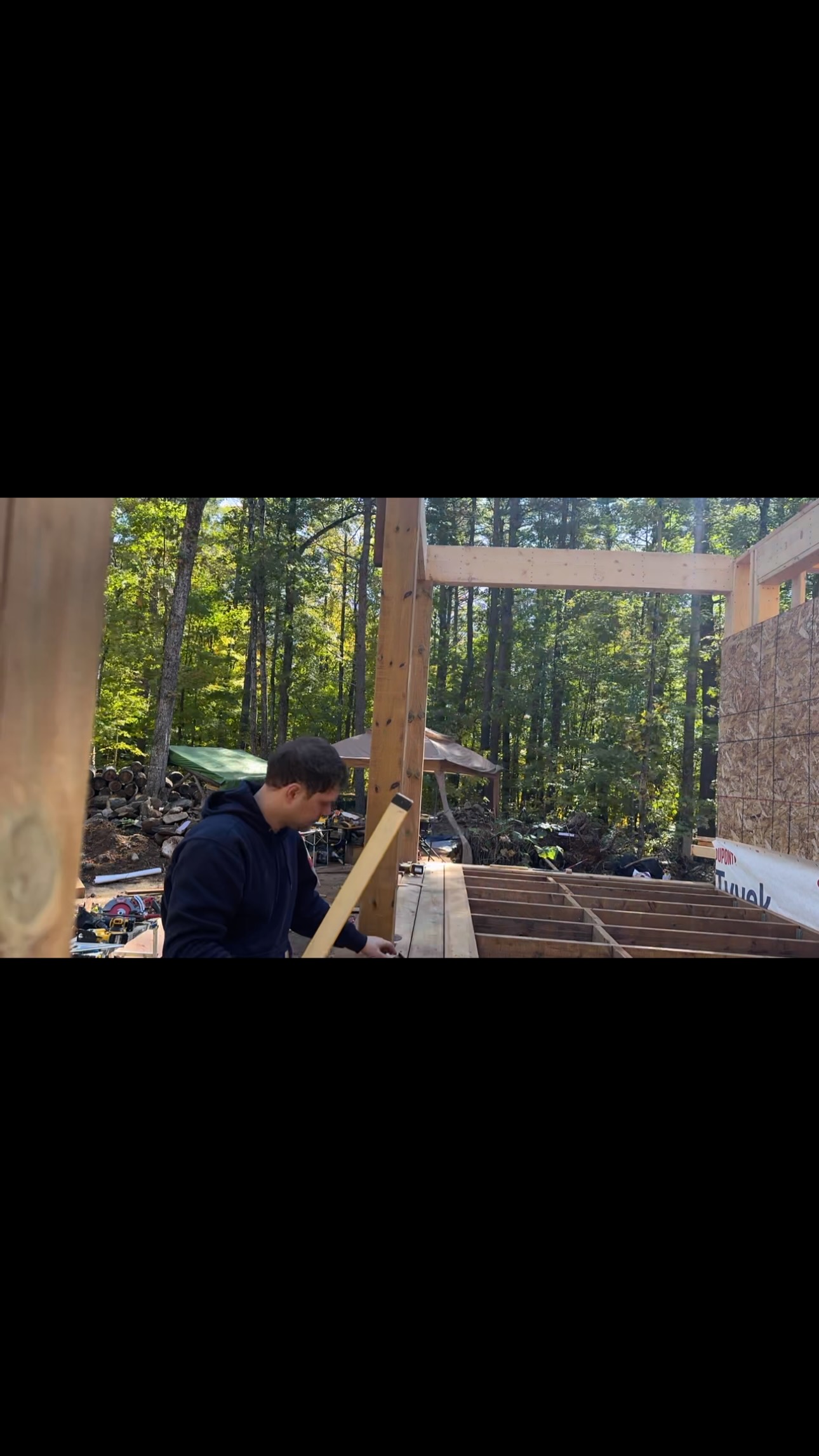 Finishing the deck to spec. Each board was carefully laid in our pre-set picture frame border and brings us one step closer to finishing up…